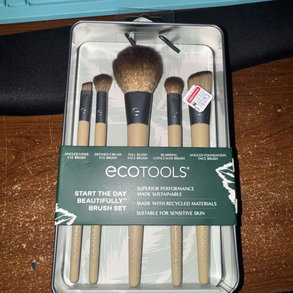 New EcoTools Start The Day Beautifully 5 Piece Brush Set